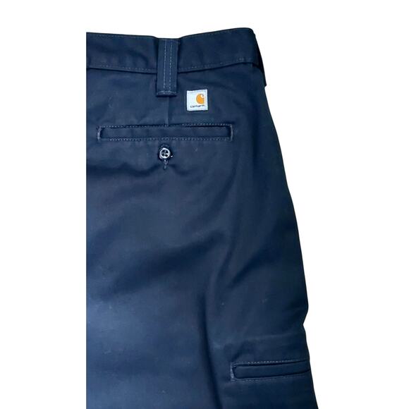 Carhartt B316 Blended Twill Double Knee Men's Black Durable Work Pants Sz 42X32 - Picture 6 of 8